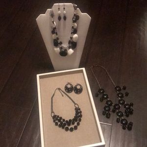 Bundle of Black & White Costume Jewelry